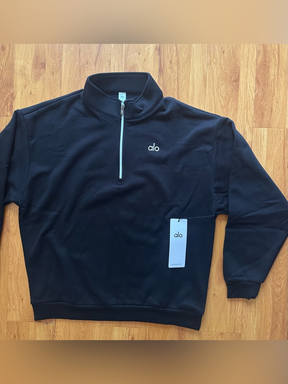 ALO Yoga | Accolade 1/4 Zip Pullover | Black | Size L | NWT